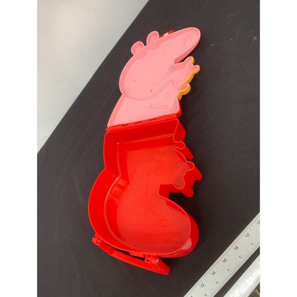 Peppa Pig Carry Case Plastic with Handle Toy Storage 2003 Case Only - Picture 3 of 3